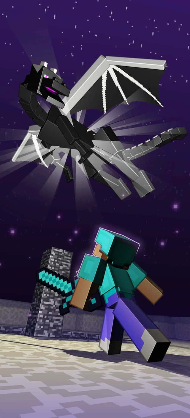 Minecraft-figurer repræsenterer glæden ved eventyr Wallpapers