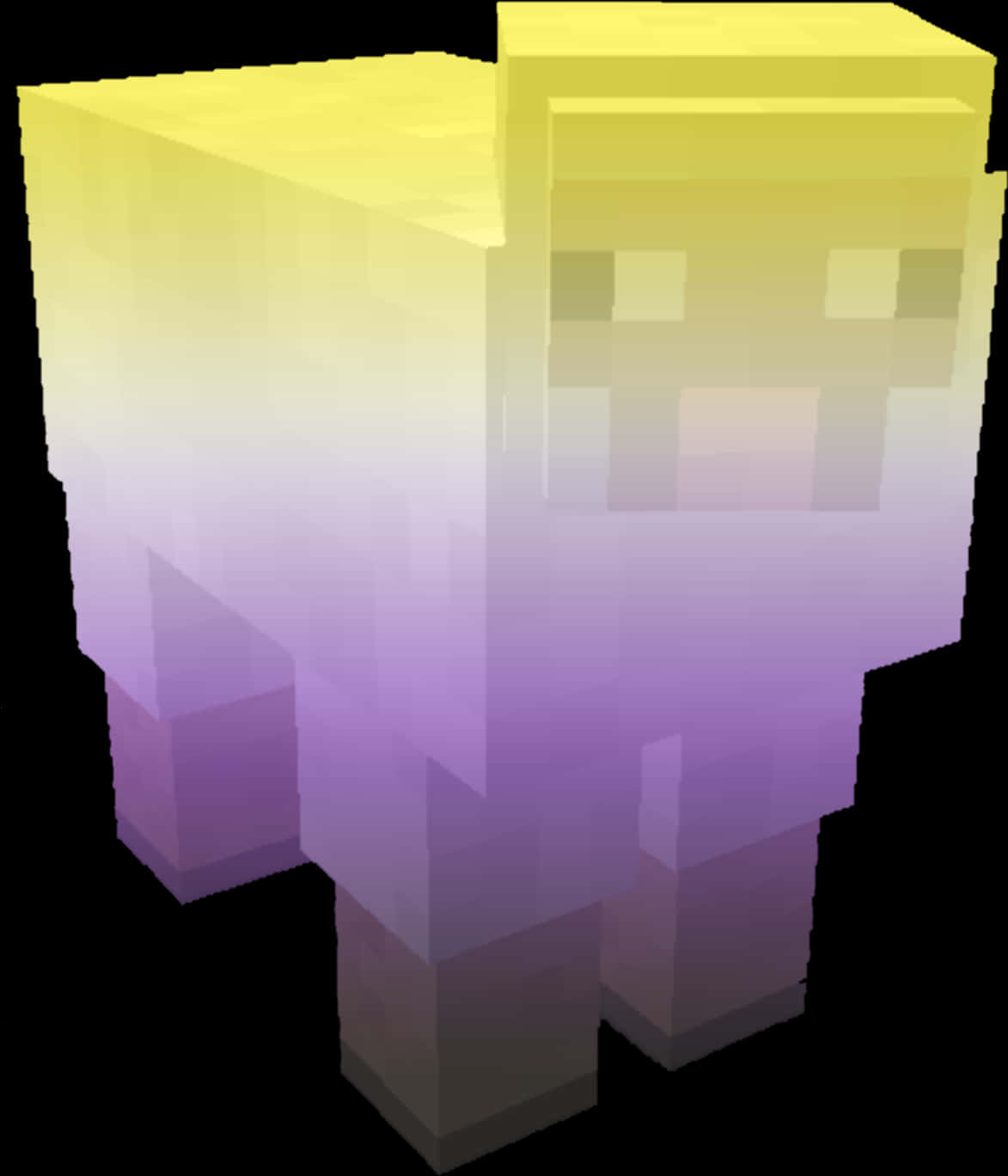 Minecraft_ Glødende_ Karakter_ Render Wallpapers