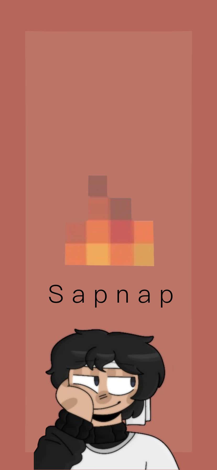 Minecraft Player Sapnap Icon Med Pixel Ild Logo Wallpapers