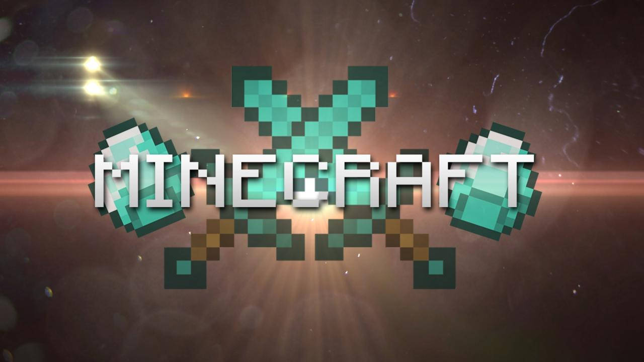 Minecraft sværd og diamanter Wallpapers