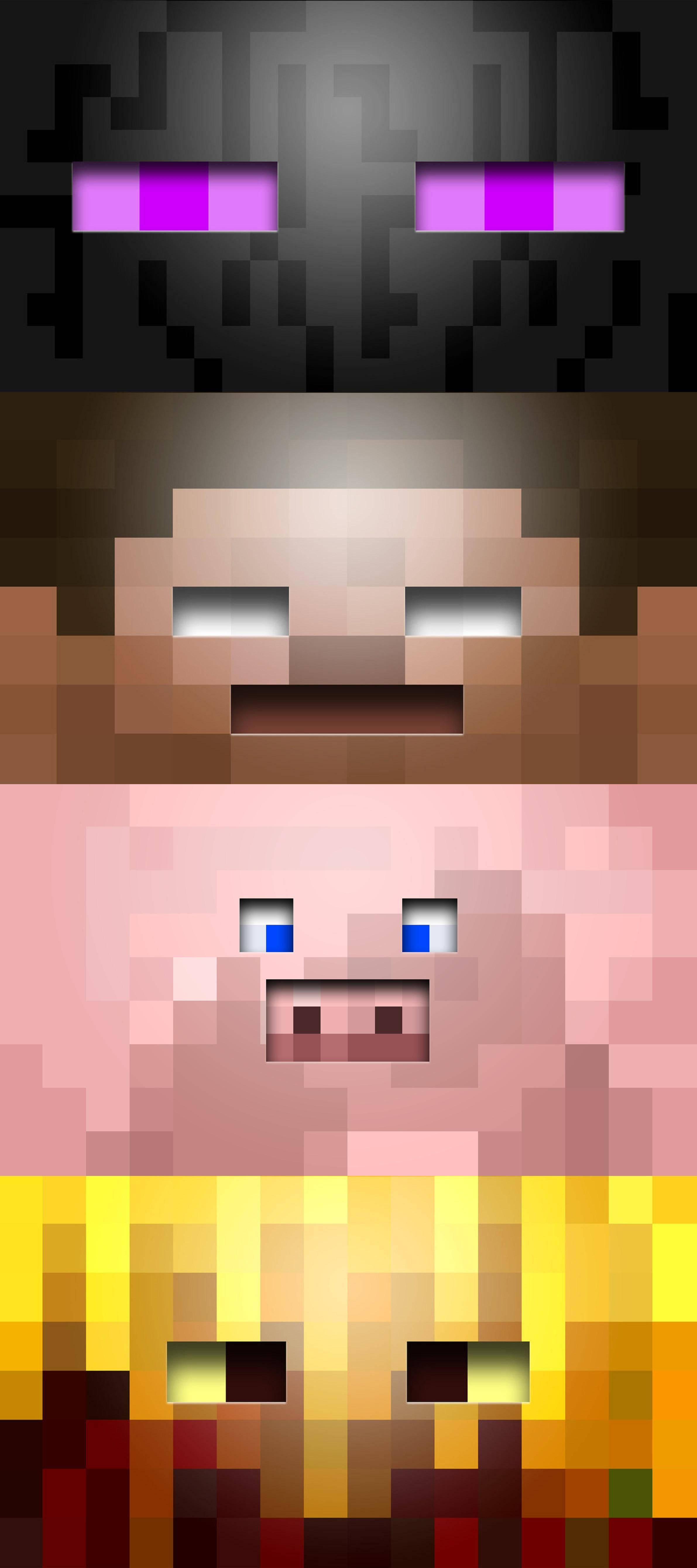 Minecraft Telefon Søde Øjne Karakter Wallpapers