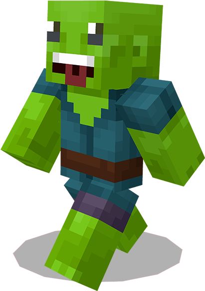Minecraft Zombie Karakter.PNG Wallpapers