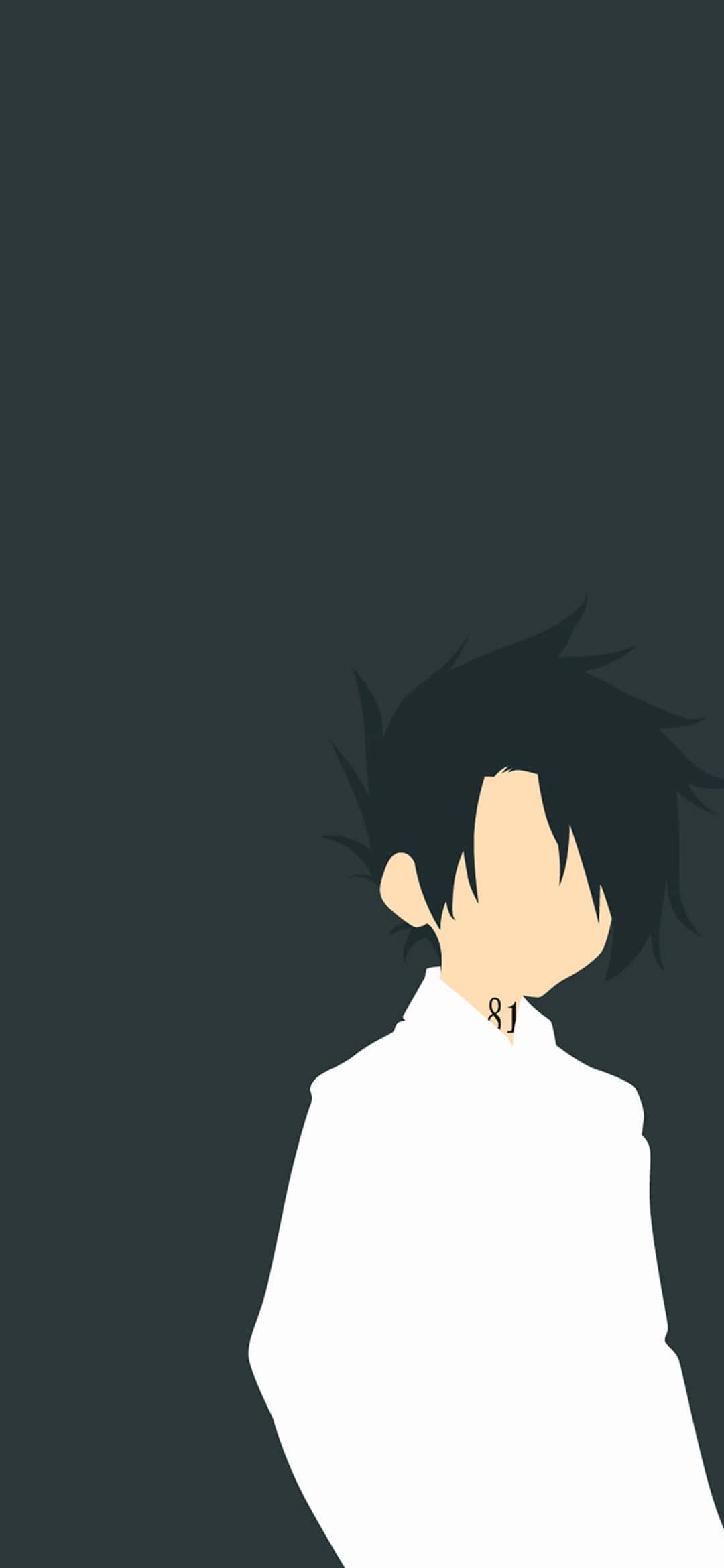 Minimal anime Ray fra The Promised Neverland Wallpapers