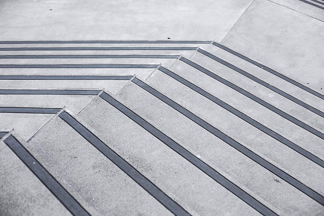 Minimalistisk æstetisk skrivebord med betontrapper Wallpapers