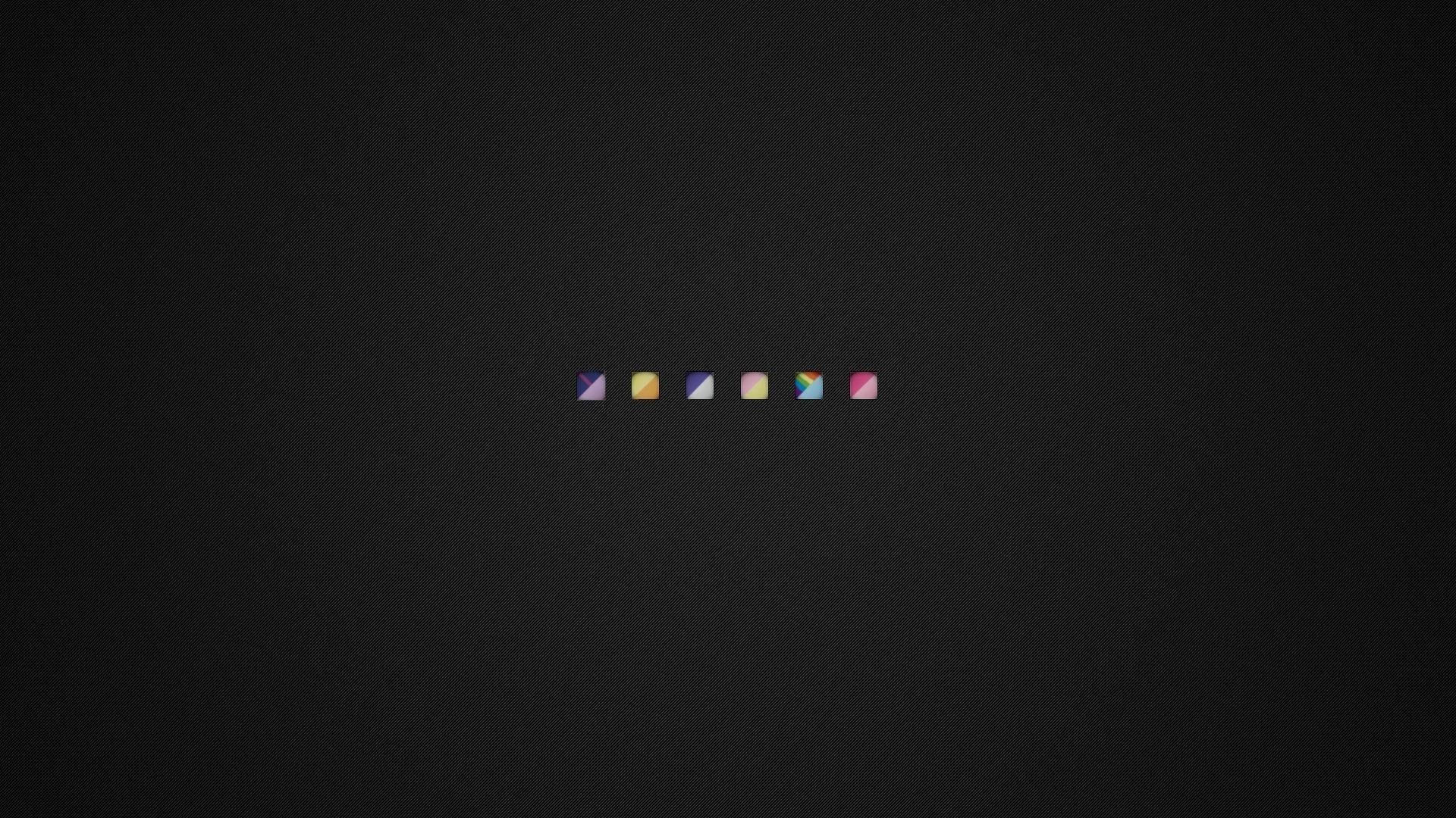 Minimalistisk æstetisk skrivebordsbaggrund med gradientikoner Wallpapers