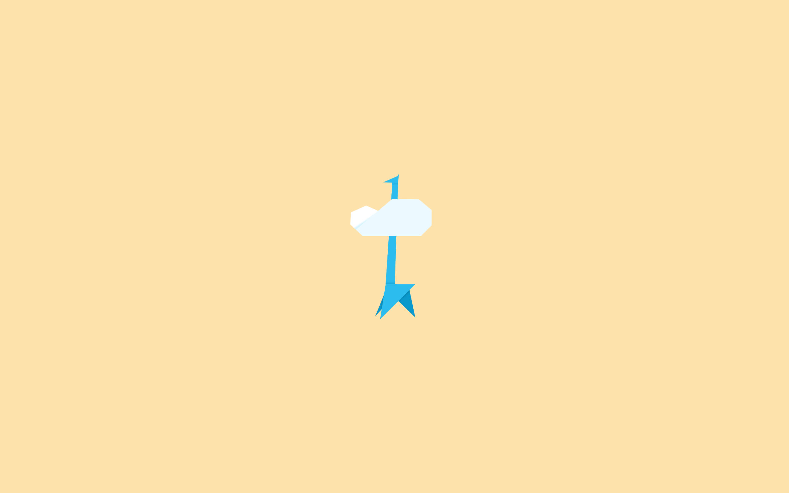 Minimalistisk blå giraf Wallpapers