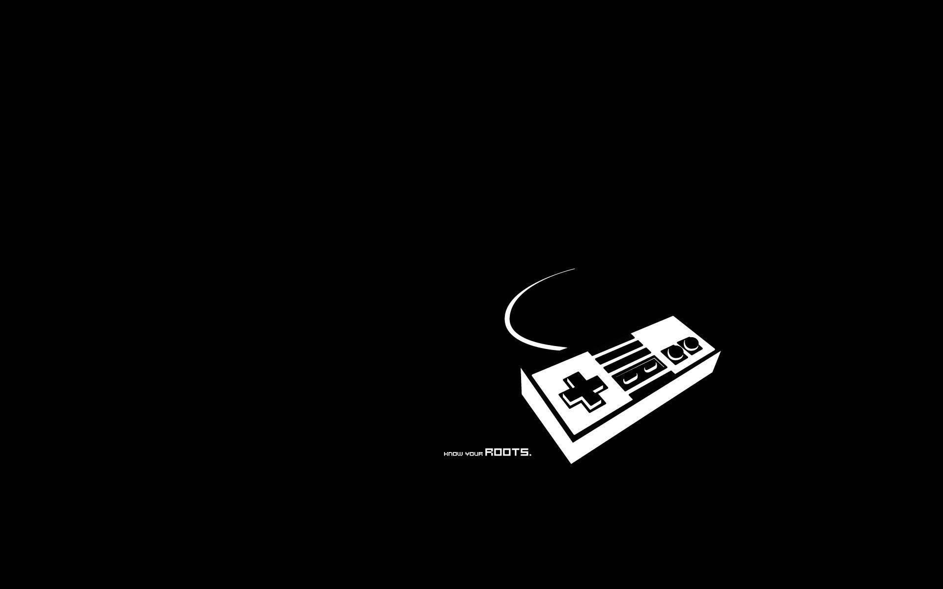 Minimalistisk gammel spillecontroller Wallpapers