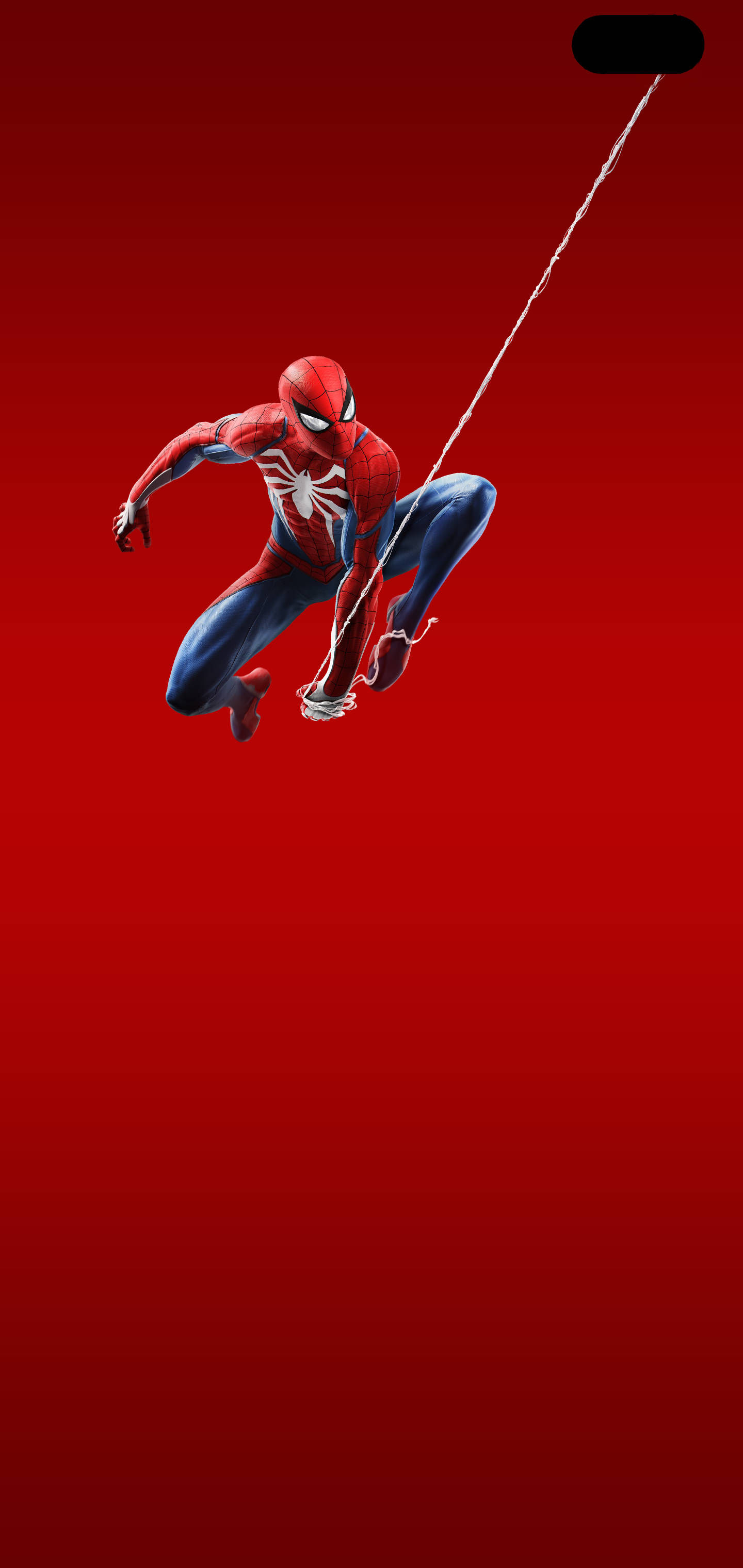 Minimalistisk Galaxy S10 Plus Spider-Man Wallpapers
