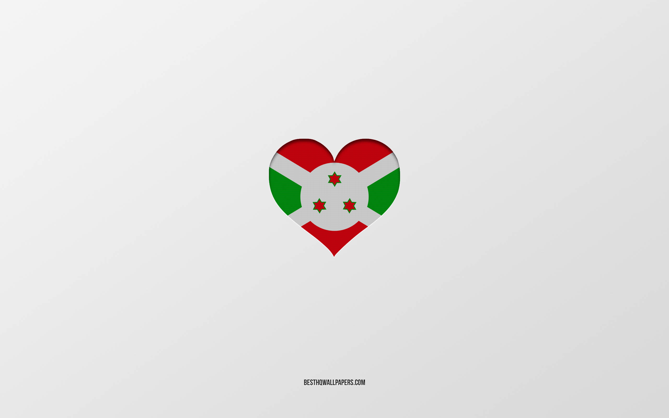 Minimalistisk gengivelse af Burundis flag Wallpapers
