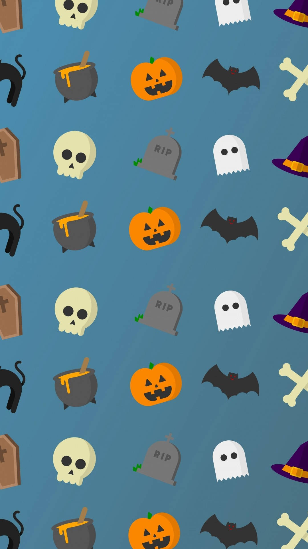 Minimalistisk Halloween iPhone Wallpapers