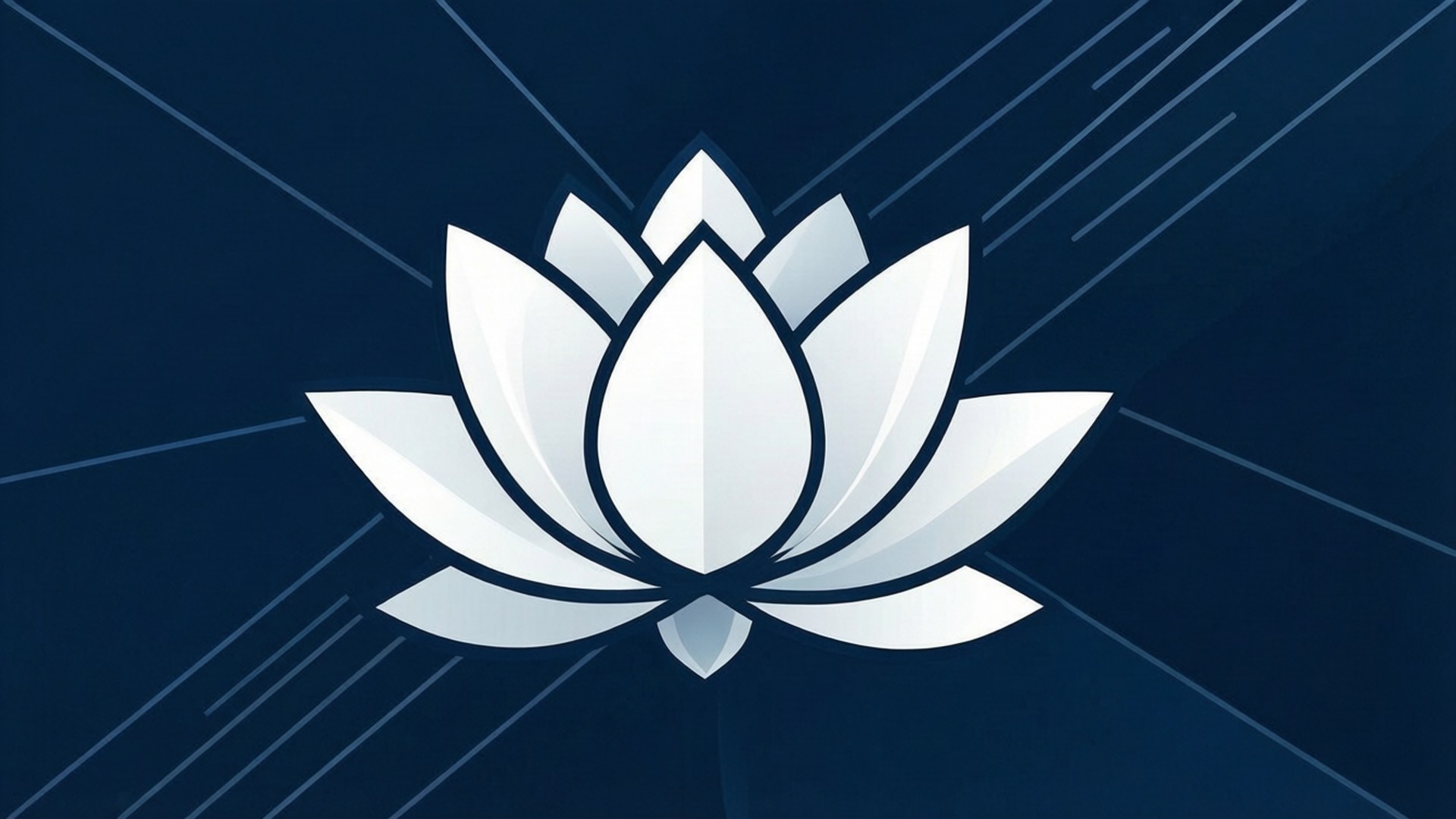 Minimalistisk hvid lotus Wallpapers