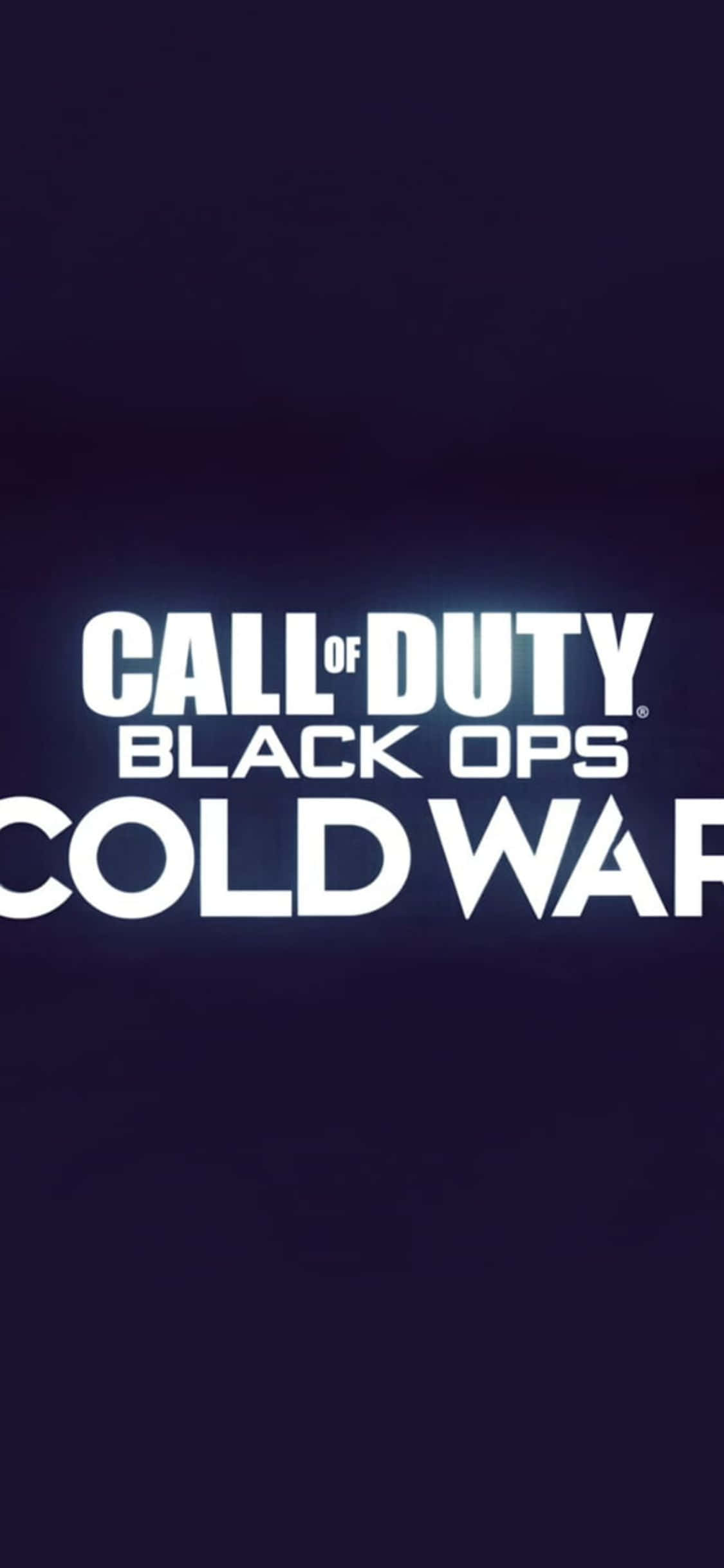 Minimalistisk iPhone X Call Of Duty Black Ops Cold War Baggrund Wallpapers