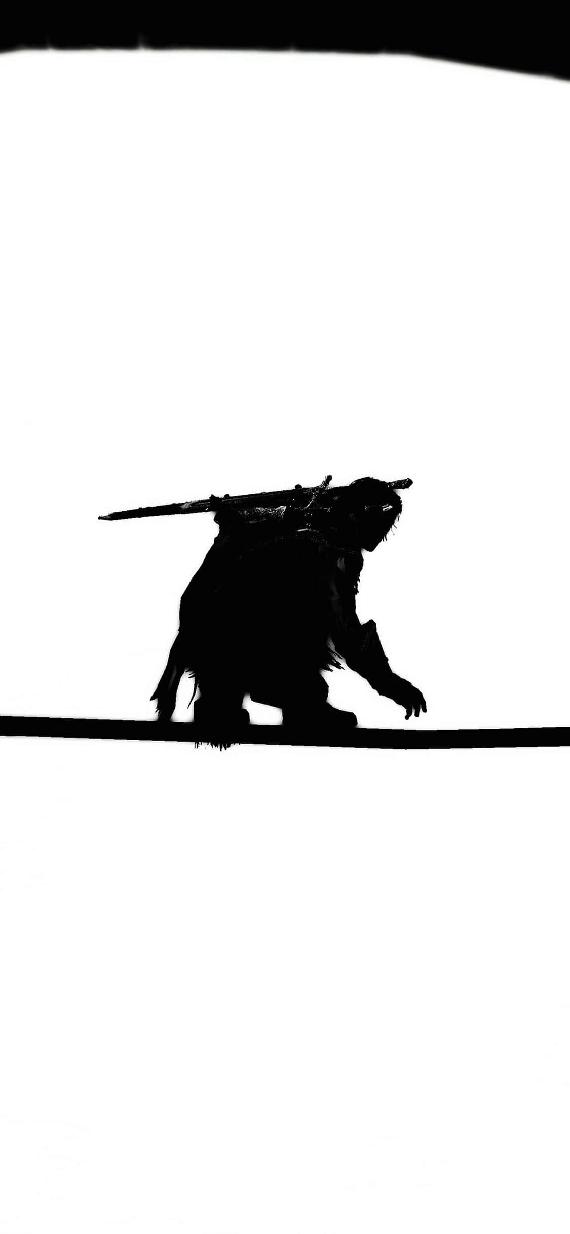 Minimalistisk iPhone X Shadow Of Mordor Baggrund Wallpapers