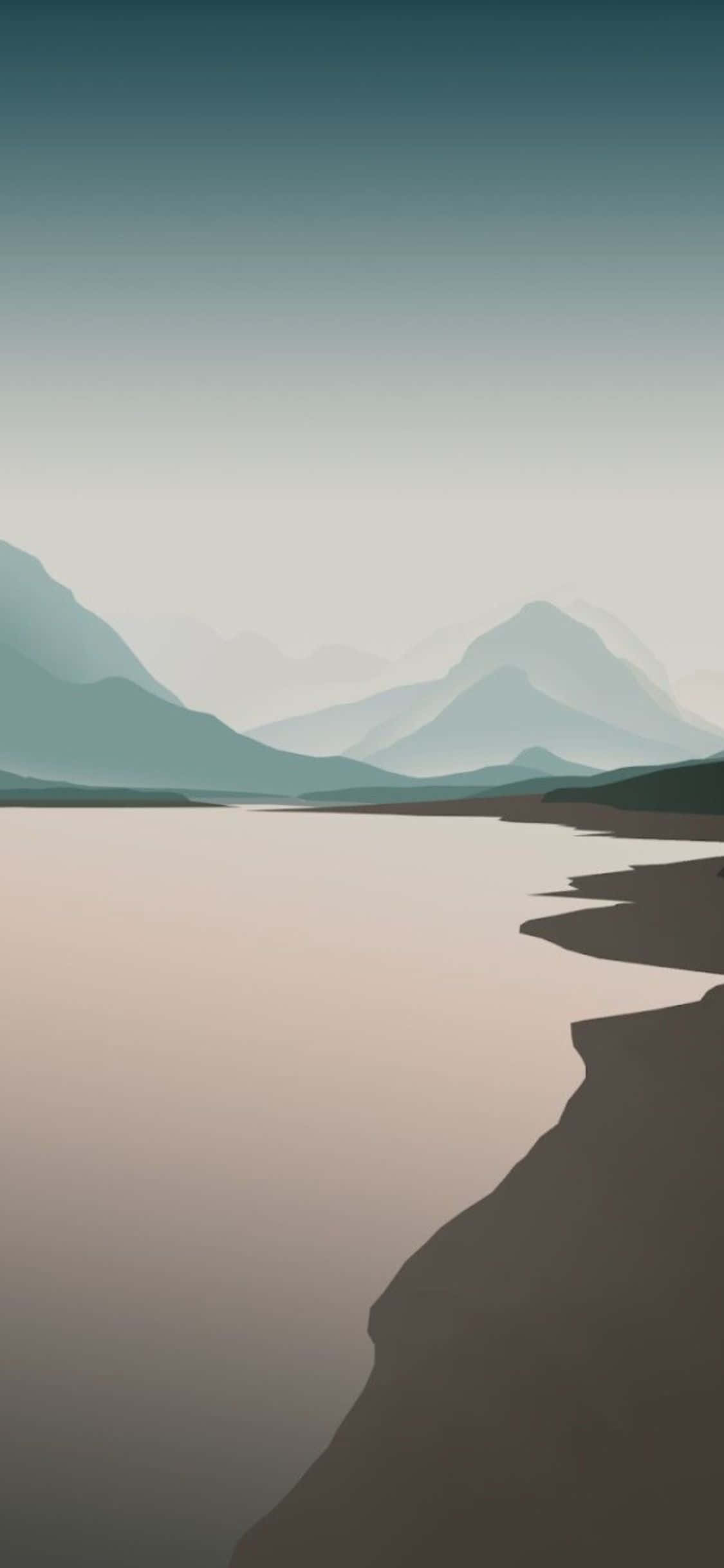 Minimalistisk iPhone X-baggrund Wallpapers