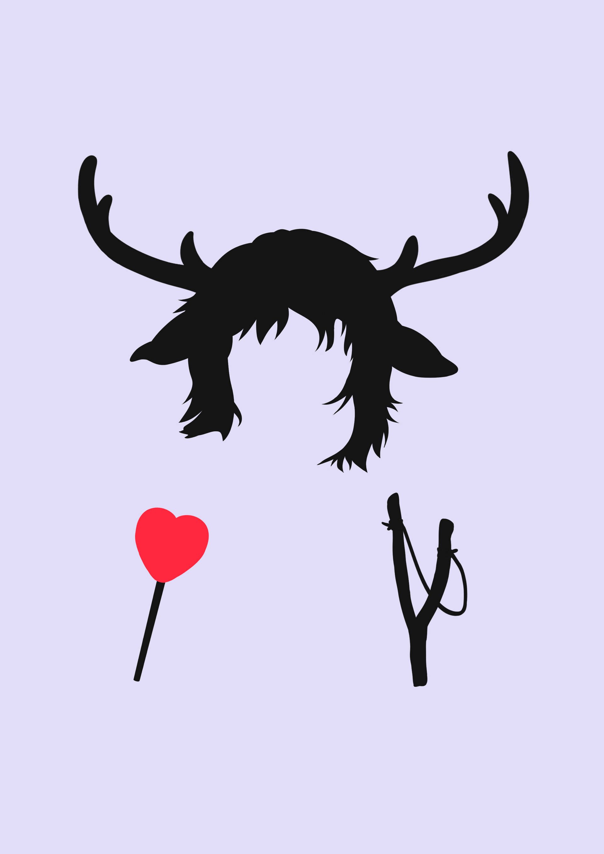 Minimalistisk kunst Gus Sweet Tooth Wallpapers