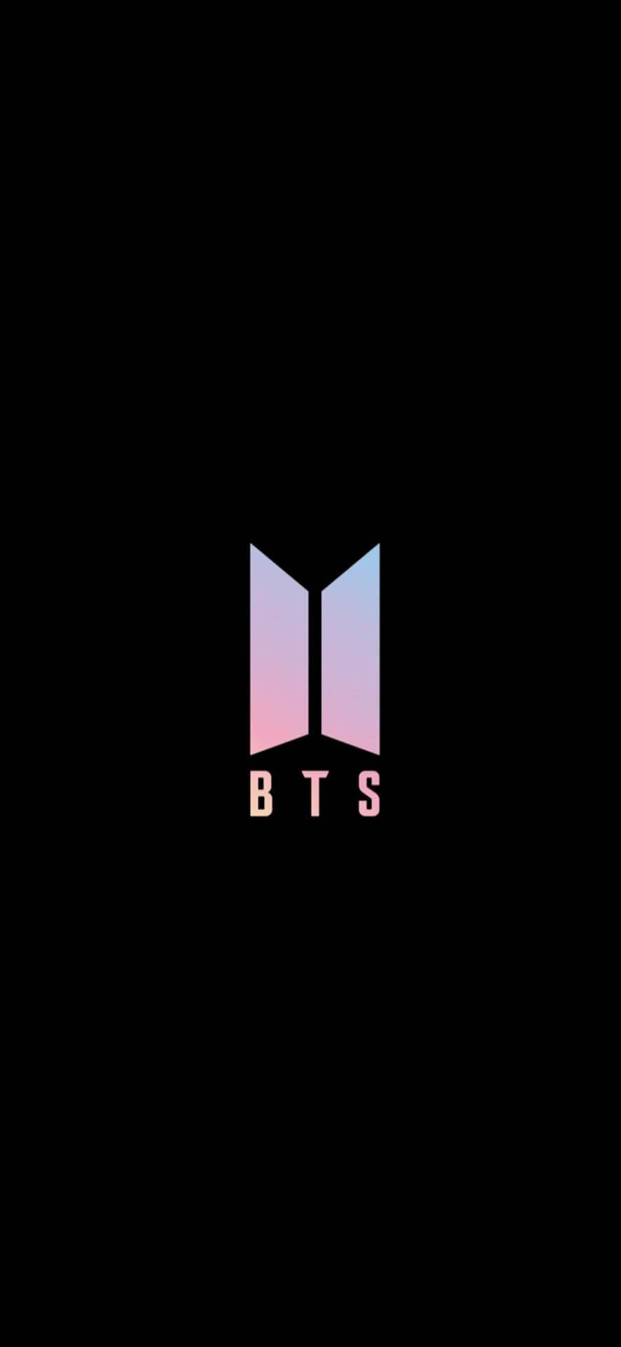 Minimalistisk lyserødt BTS-logo Wallpapers