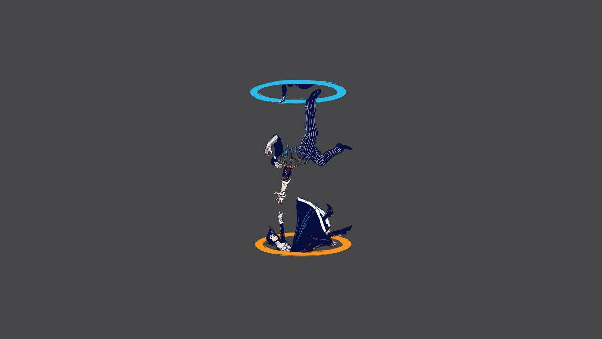 Minimalistisk Portal Gaming Wallpapers