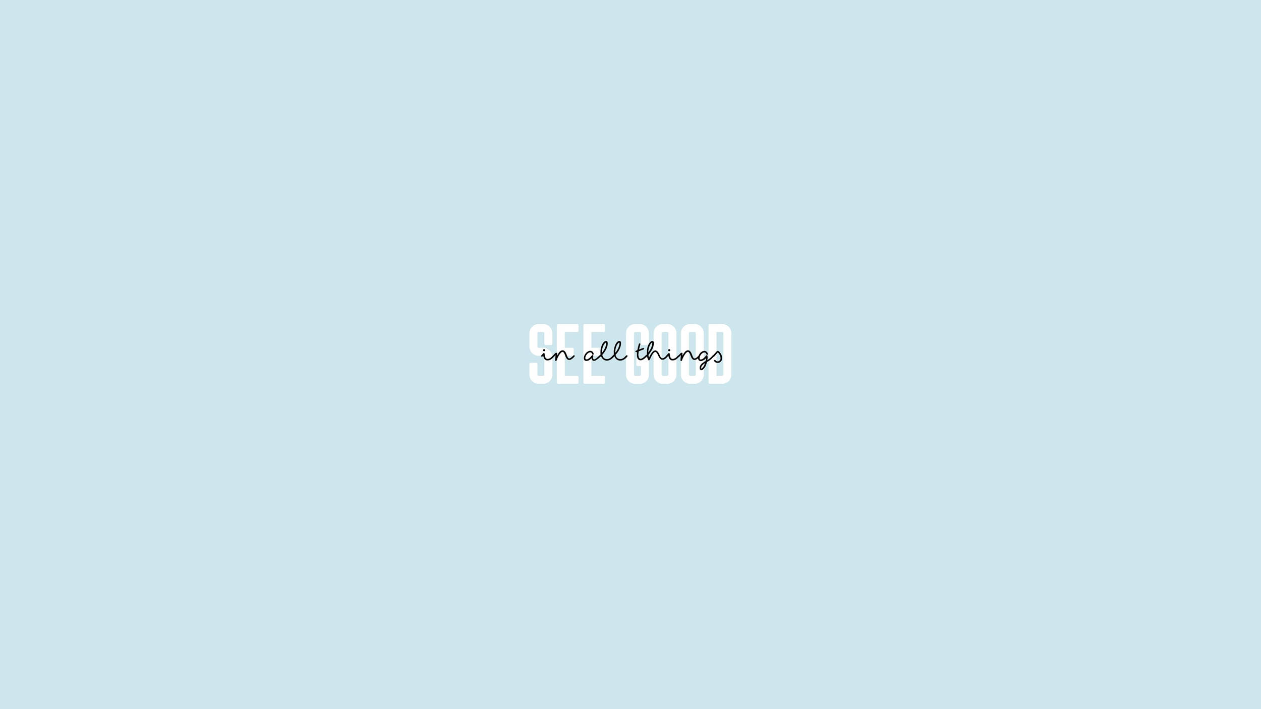 Minimalistisk skrivebordsopsætning med et strejf af blåt. Wallpapers