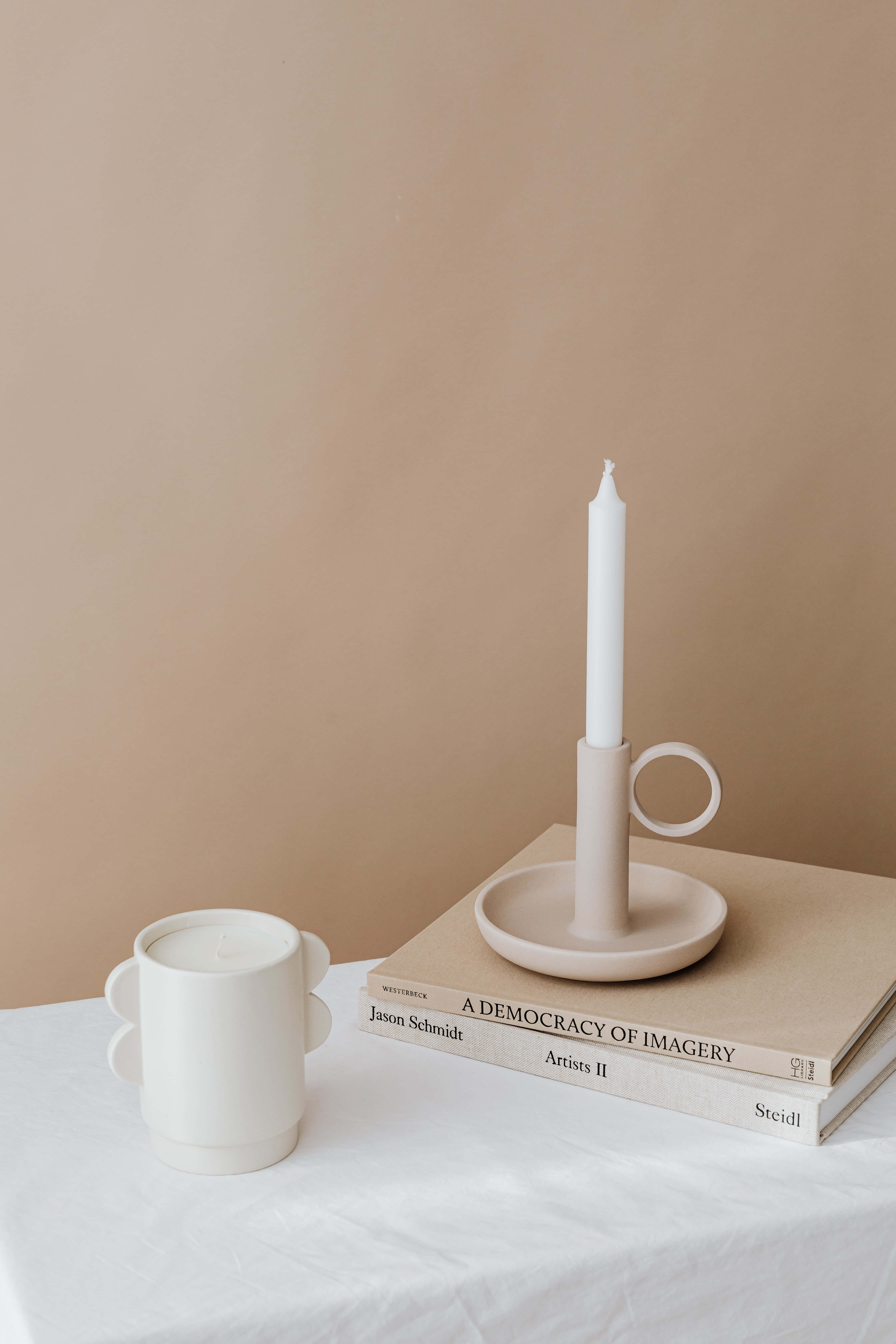 Minimalistisk æstetisk beige baggrund Wallpapers