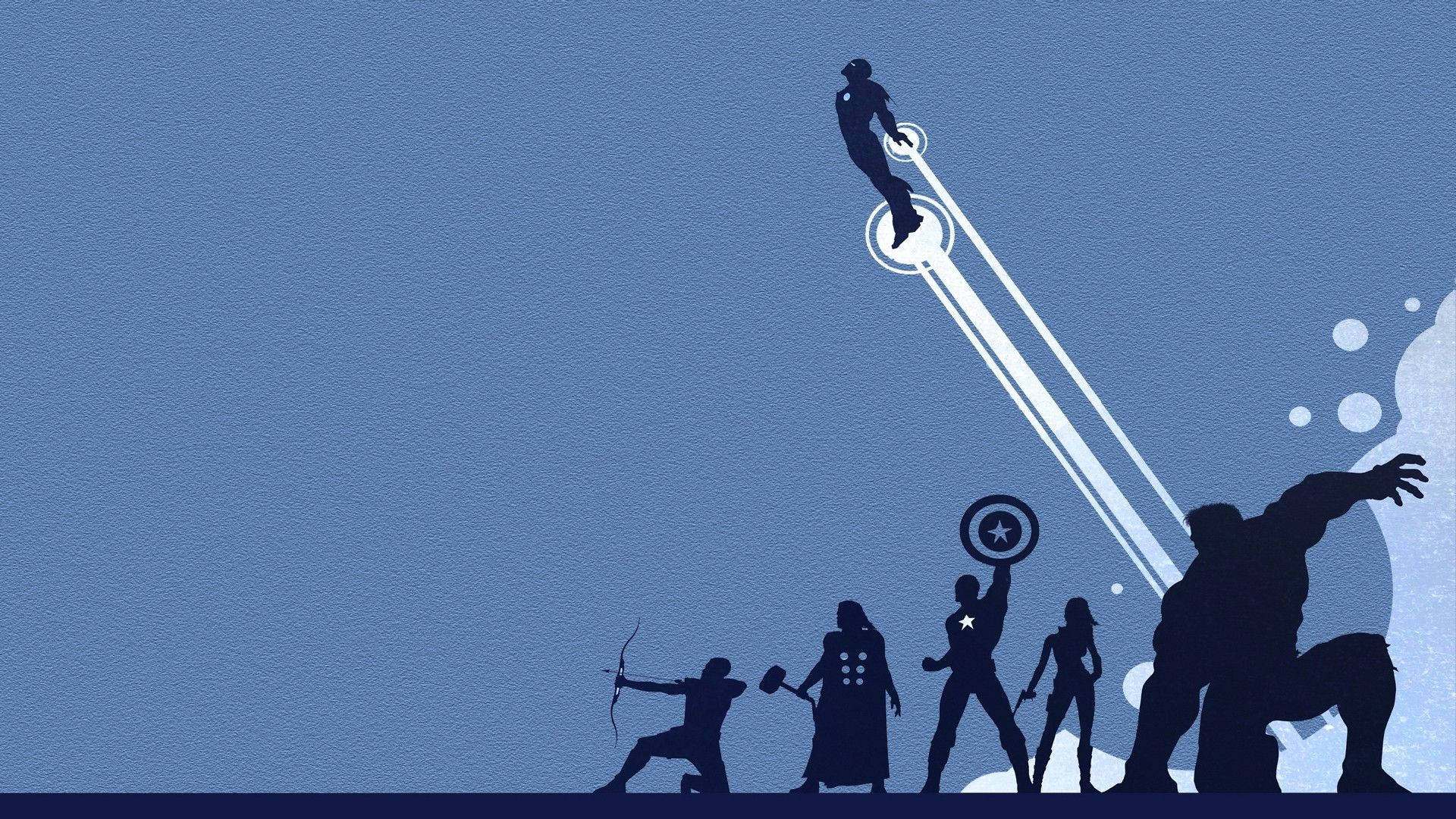 Minimalistiske Marvel-superhelte Wallpapers