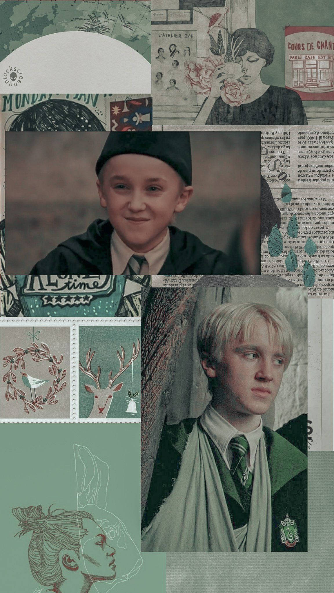 Mintgrøn Draco Malfoy Æstetik Wallpapers