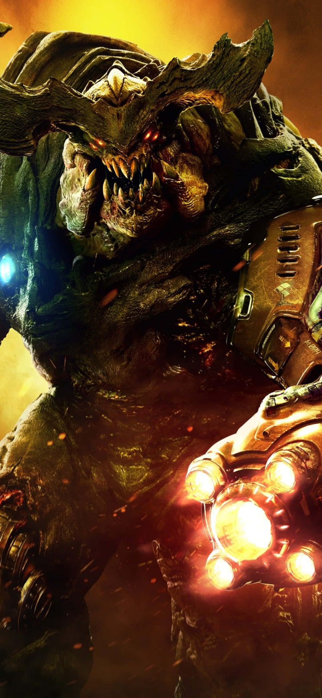 Missiler dæmon Doom iPhone Xs baggrund Wallpapers