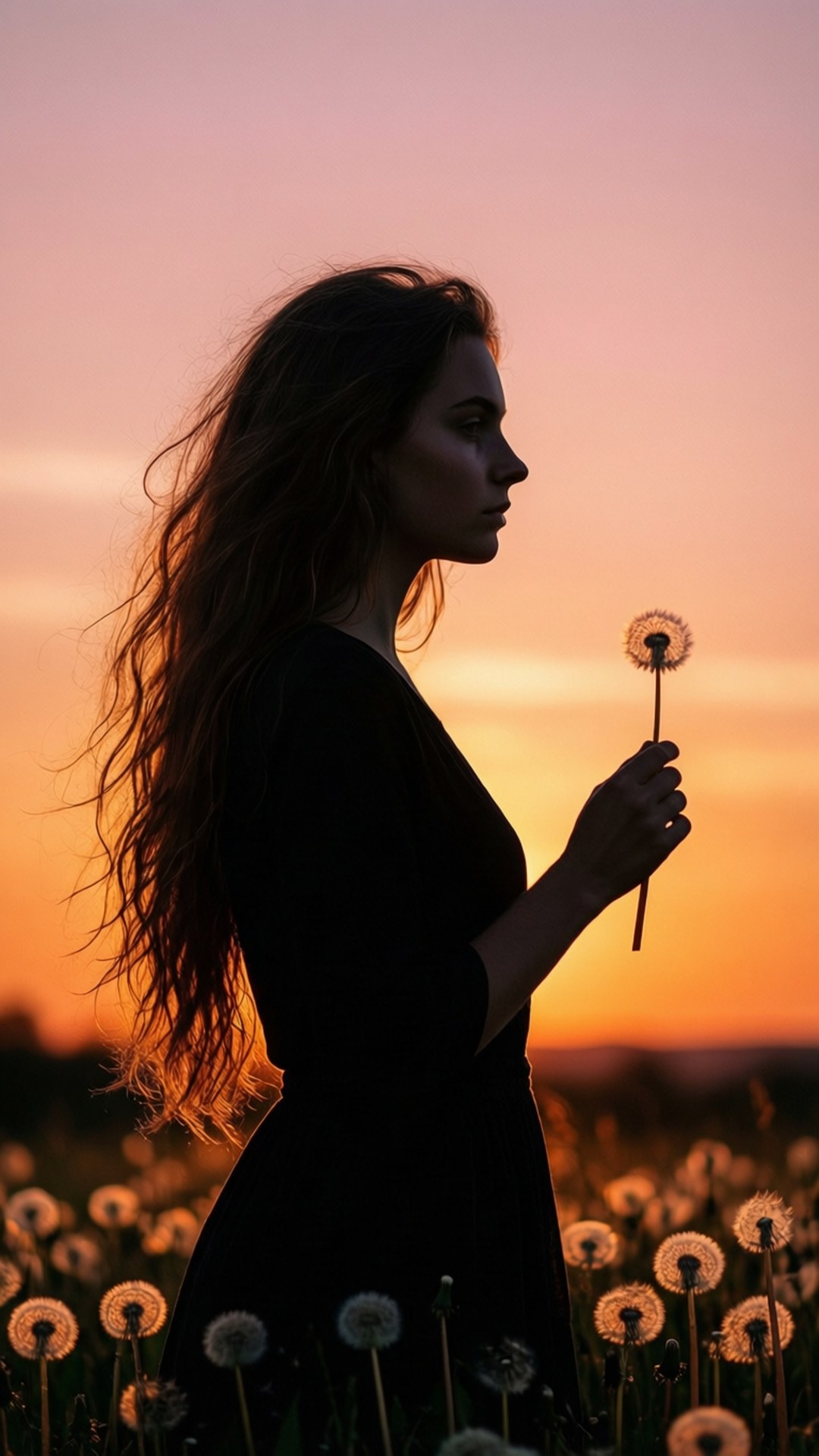 Mælkebøtte Silhuet Wallpapers