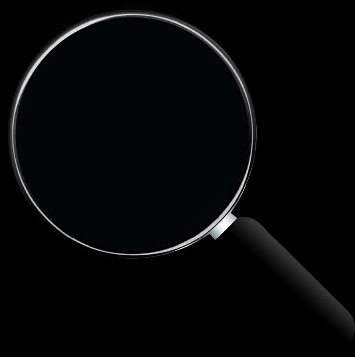 Moderne forstørrelsesglas på sort baggrund Wallpapers