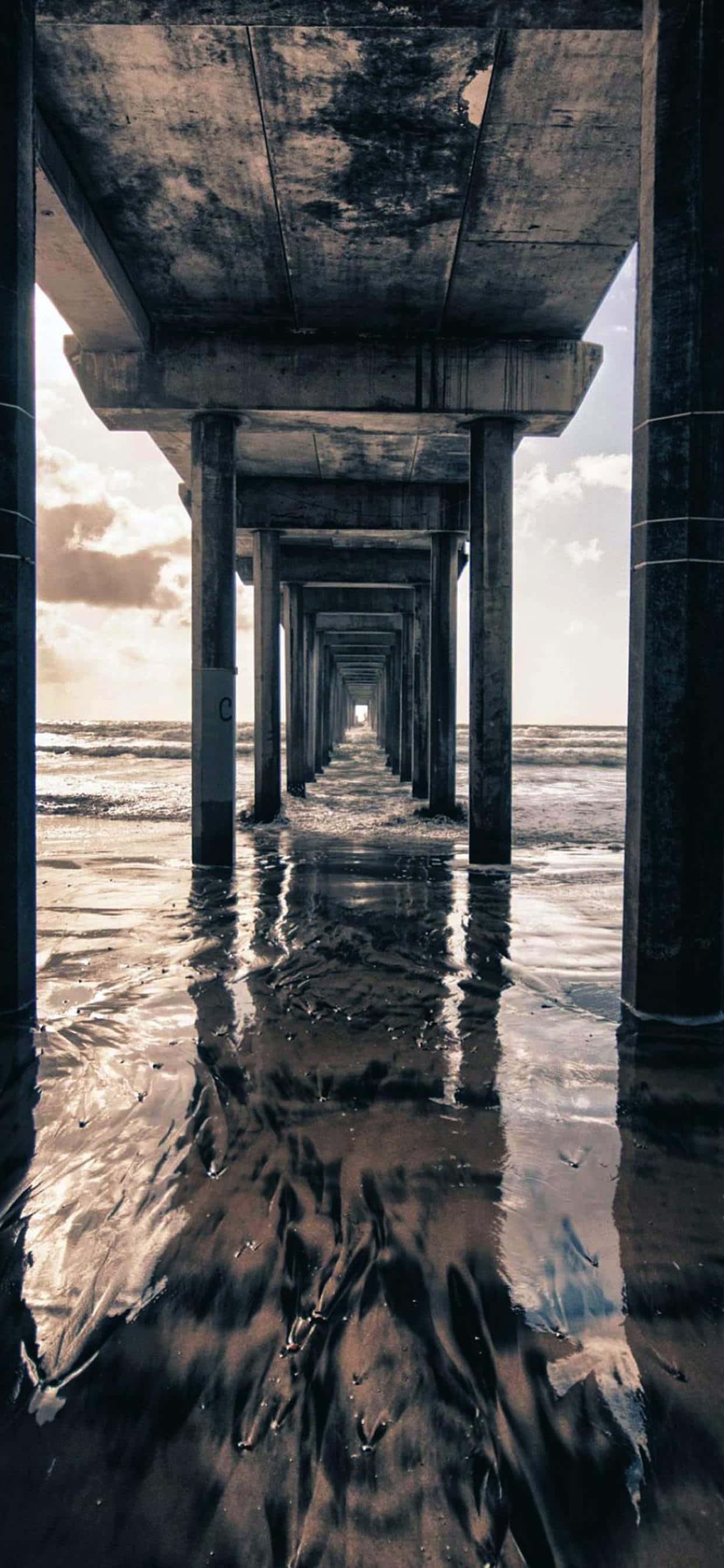 Moderne underdocksudsigt Wallpapers