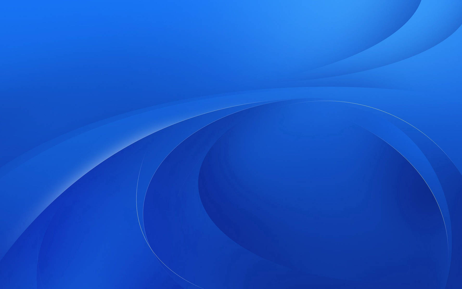 Abstrakt blå tapet med forskellige blå nuancer i gradient med ovale og bølgende linjer. — Blå Wallpapers