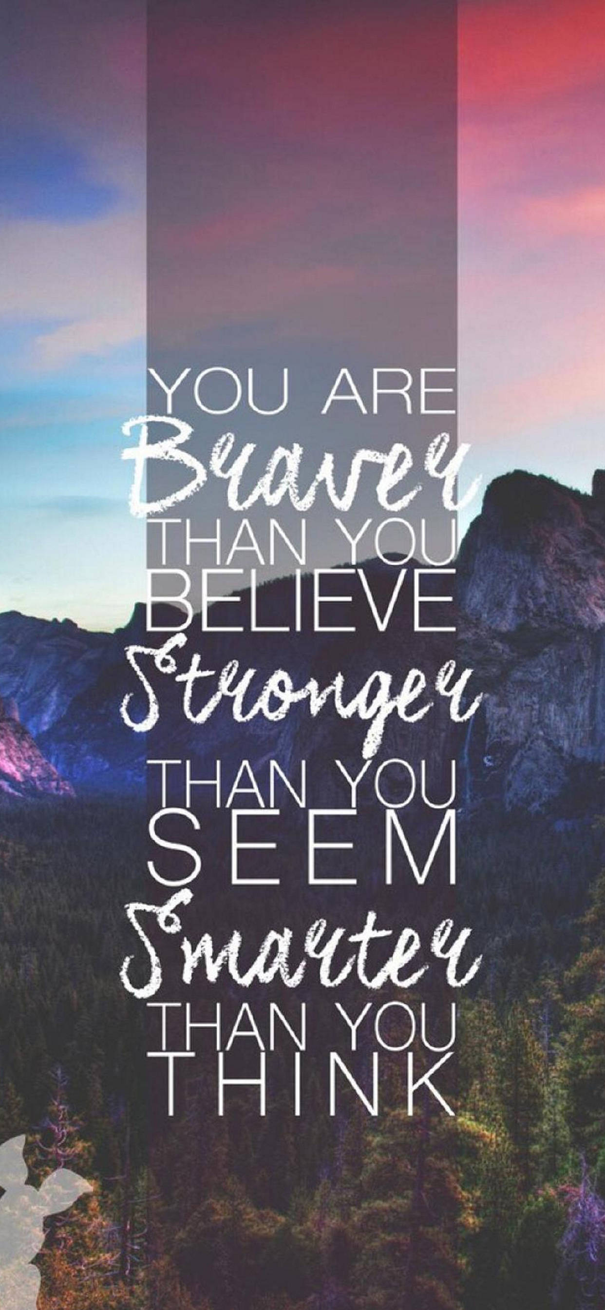 Modig Stærkere Klogere Motivational iPhone Wallpapers