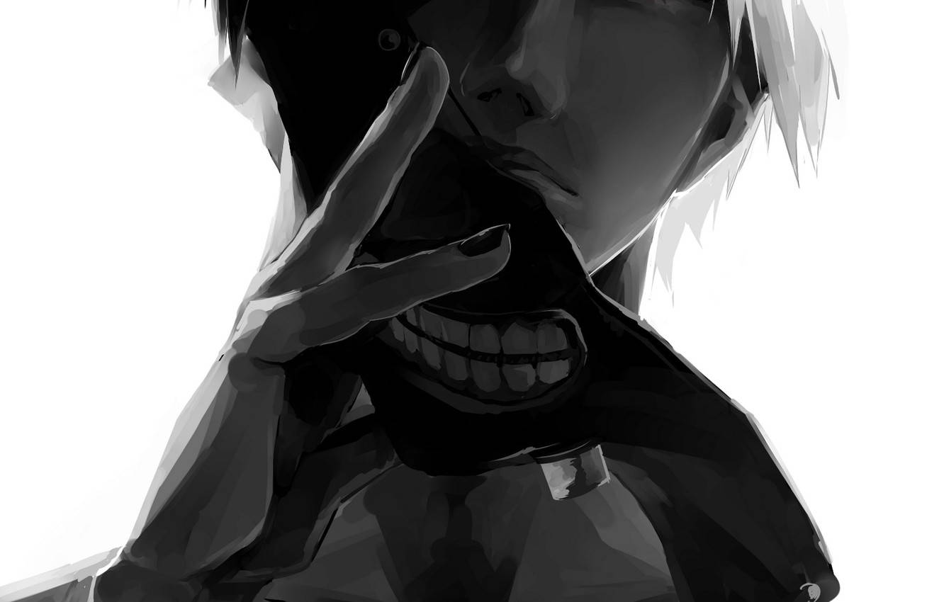 Mørk anime-dreng Kaneki maske Wallpapers