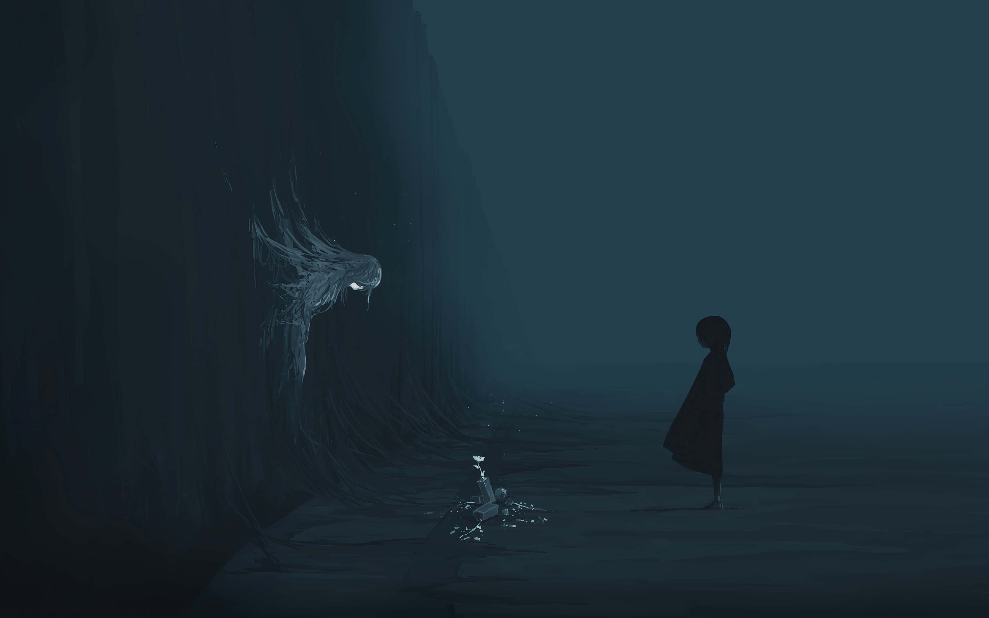 Mørk Anime Fantasy Wallpapers