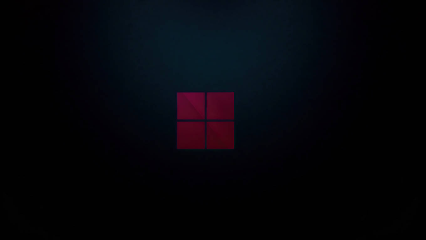 Mørk bærbar Windows 11-logo Wallpapers