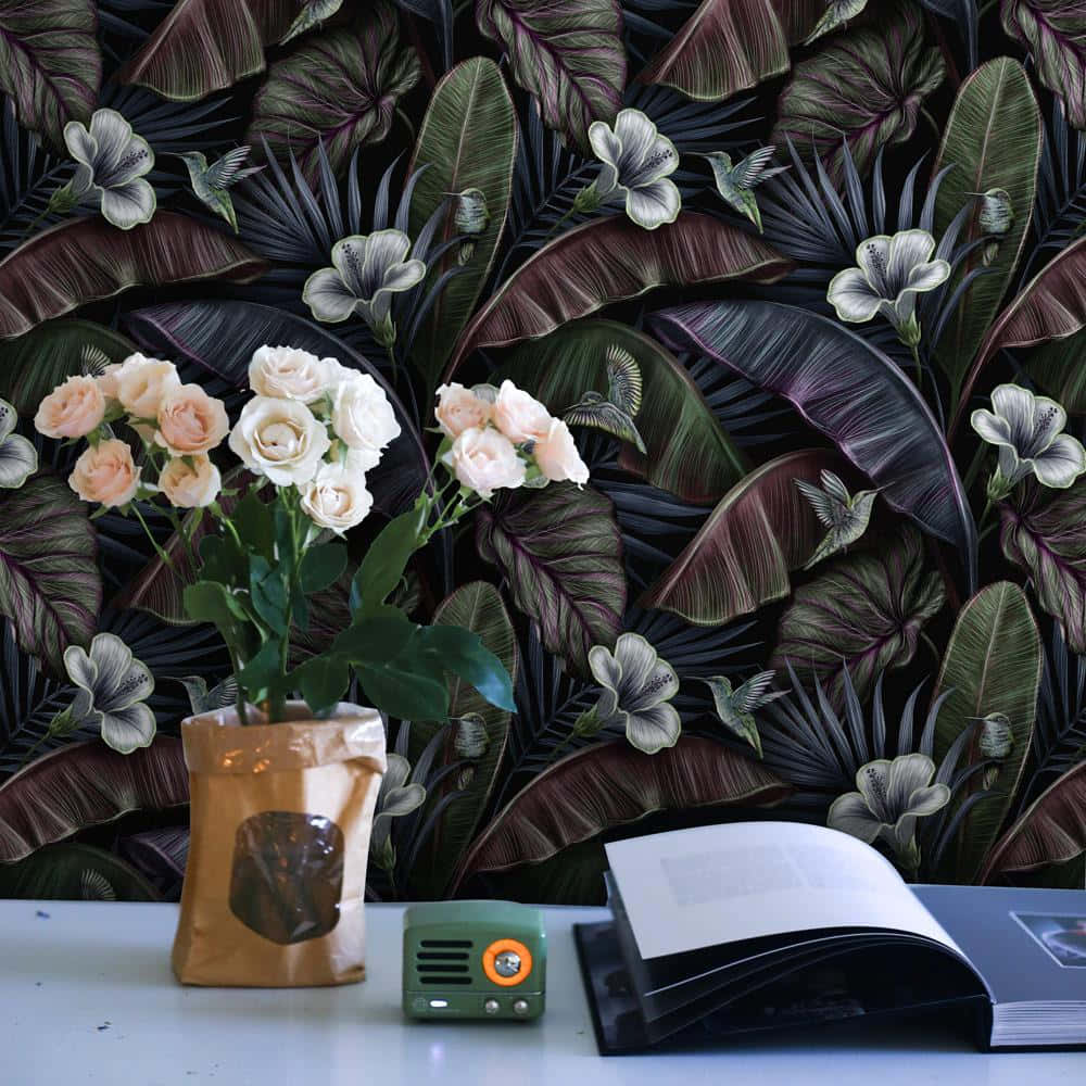 Mørk Blomsterbaggrund Wallpapers