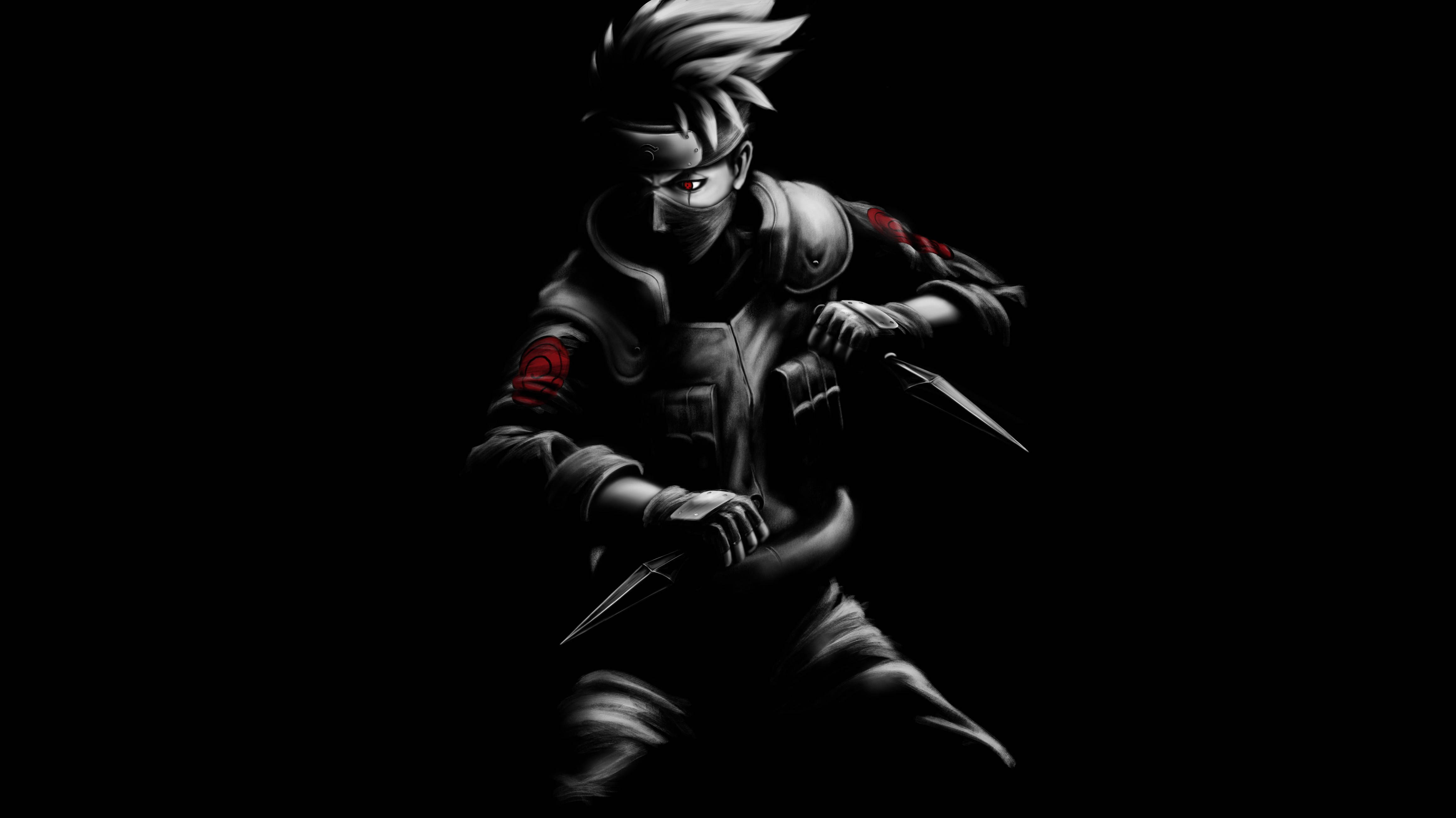 Mørk Kakashi Naruto 4K Wallpapers
