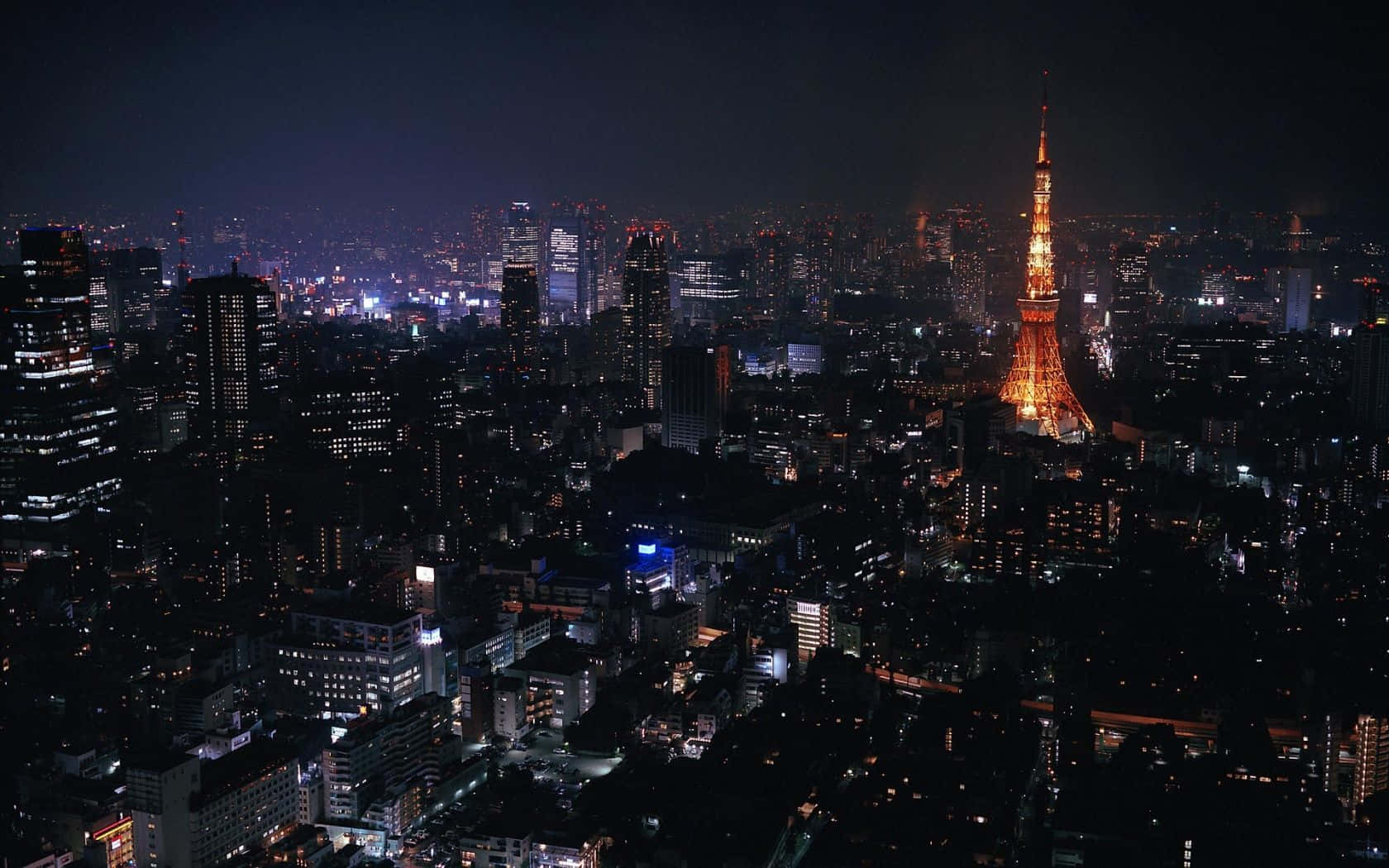 Mørk Tokyo byudsigt Wallpapers