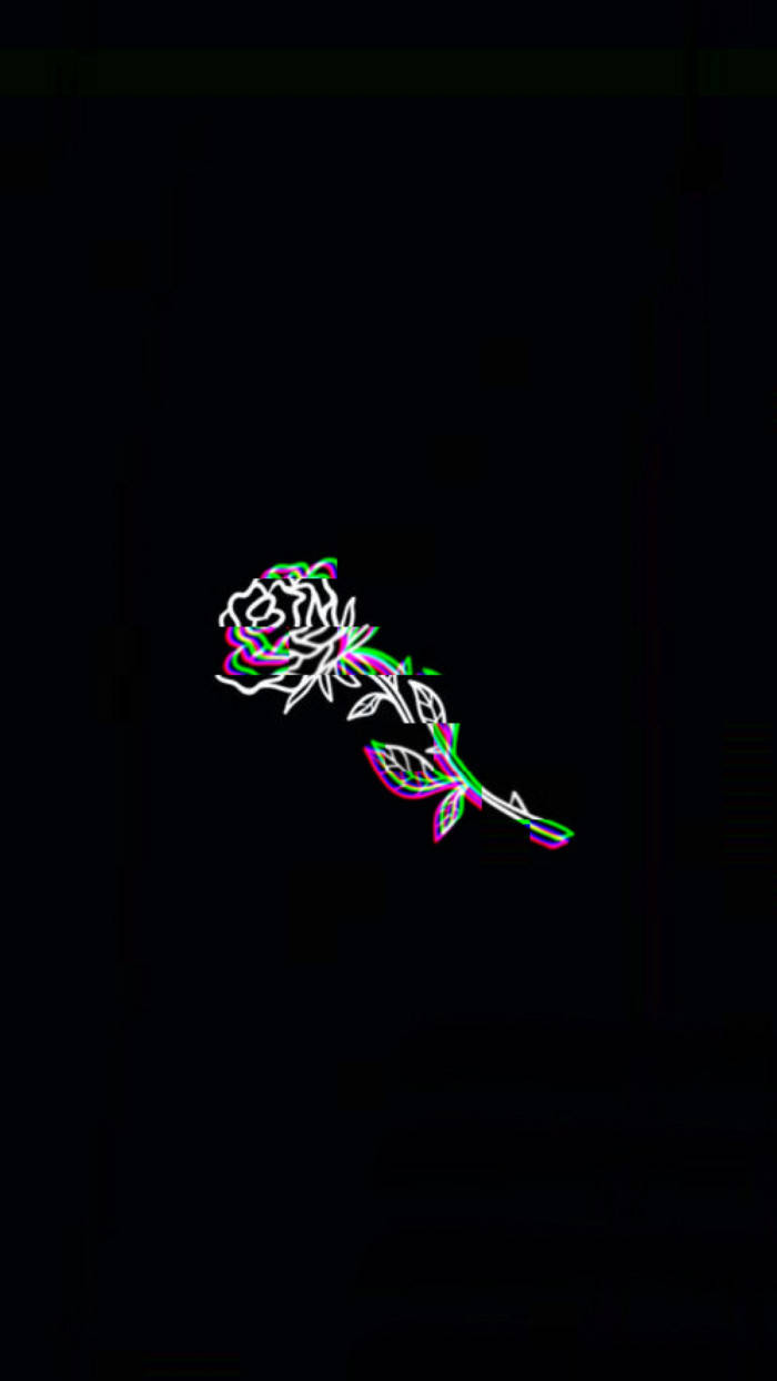 Mørk Trippy Rose Wallpapers
