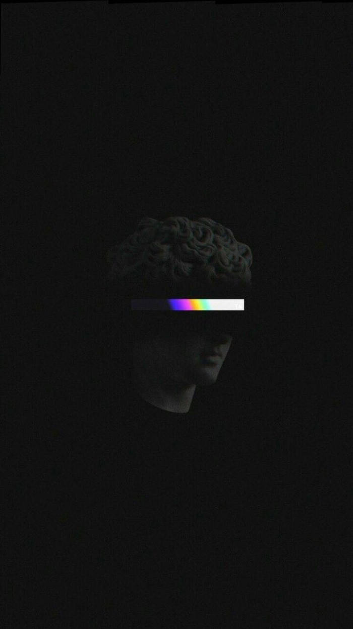 Mørk Trippy Statue Wallpapers