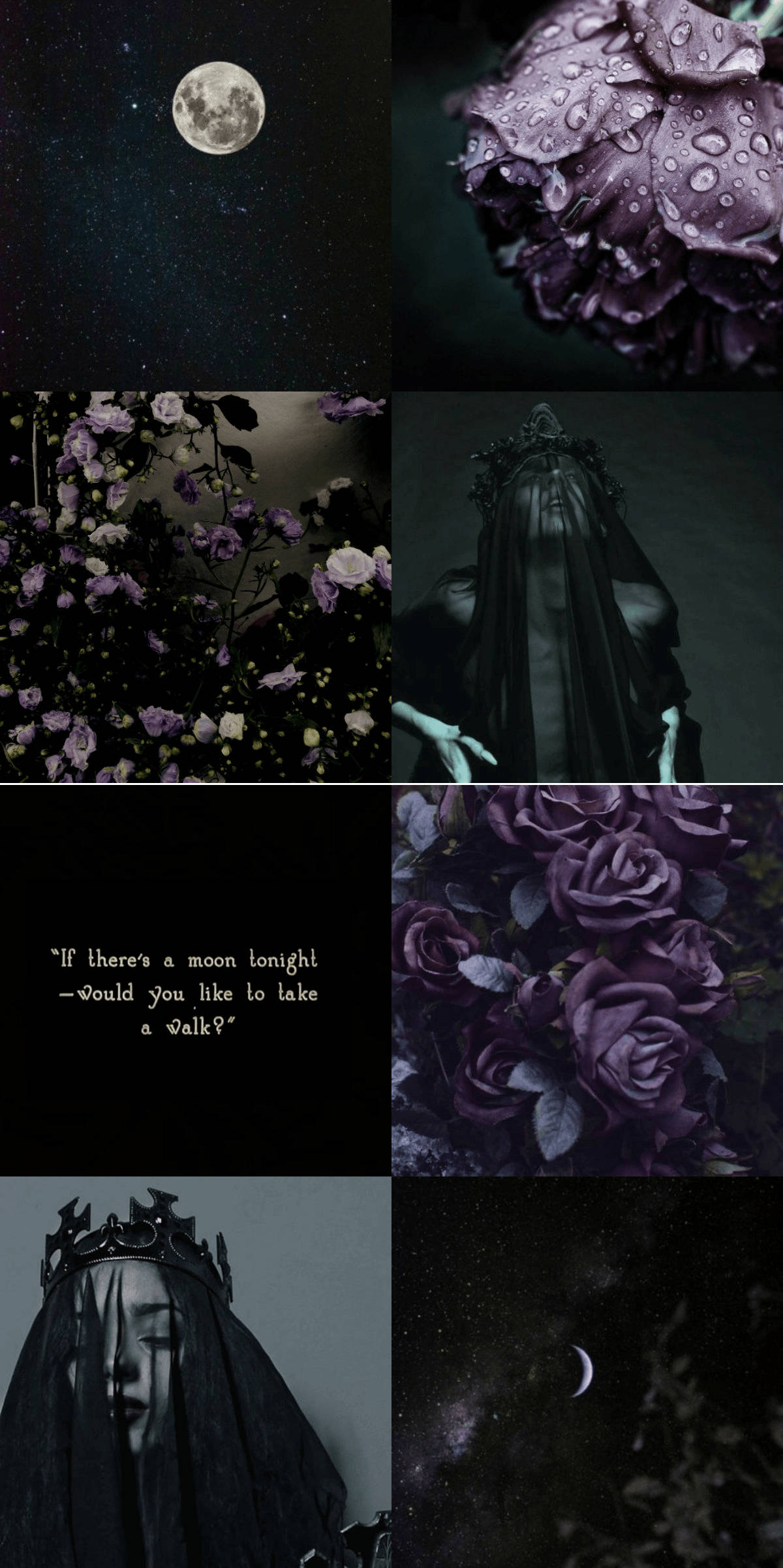 Mørk violet hekseæstetik Wallpapers