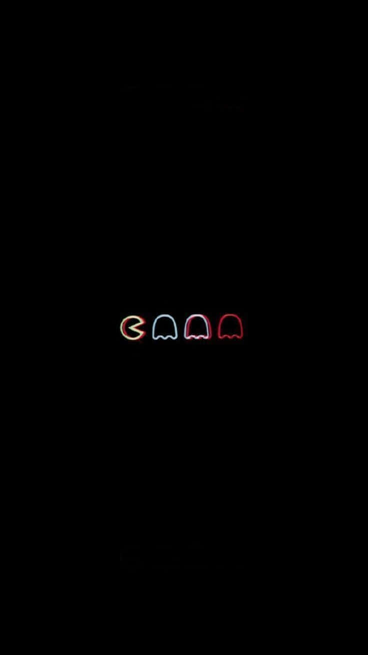 Mørke æstetiske tegneserie Pacman-ikoner Wallpapers