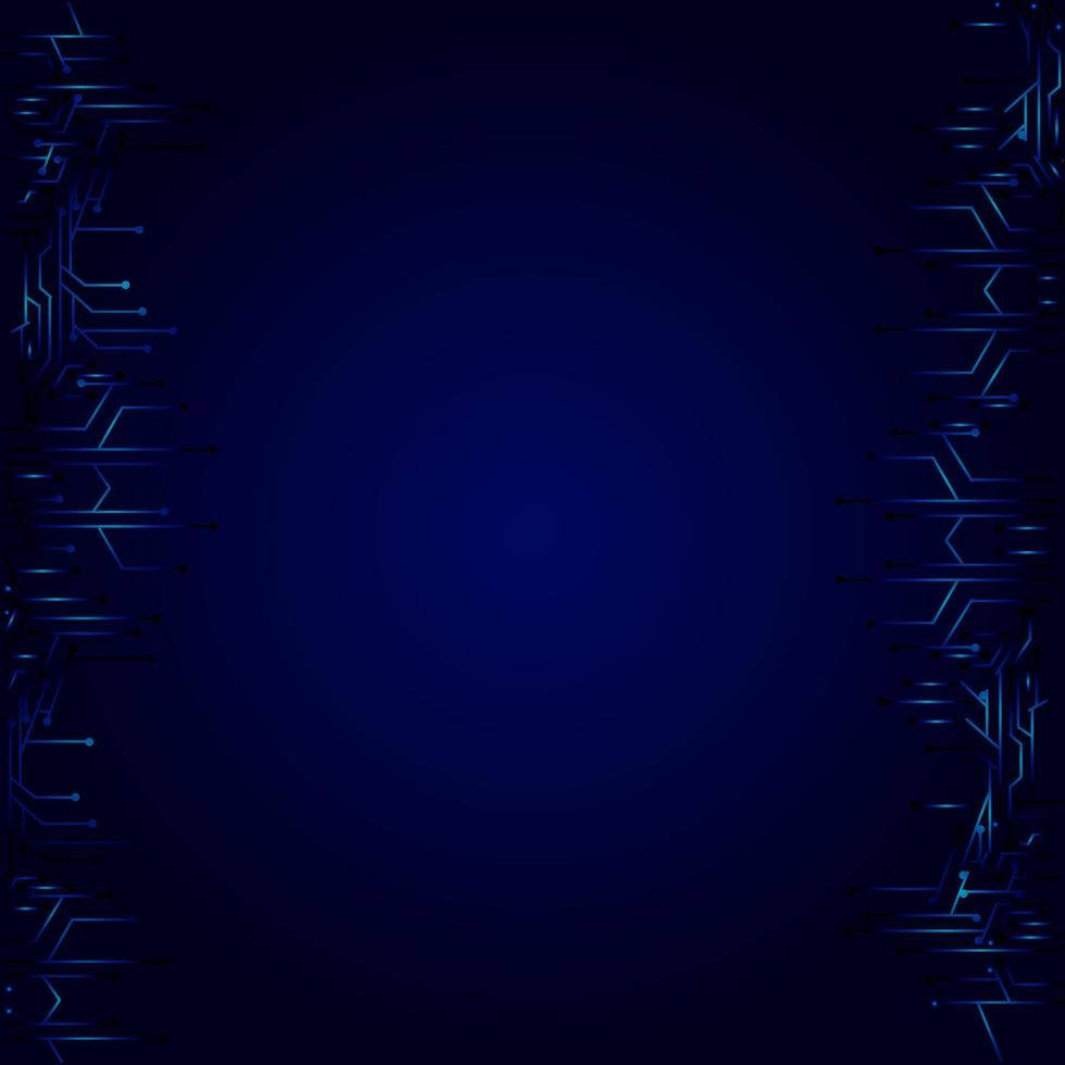 Mørkeblå baggrund med højteknologisk system Wallpapers
