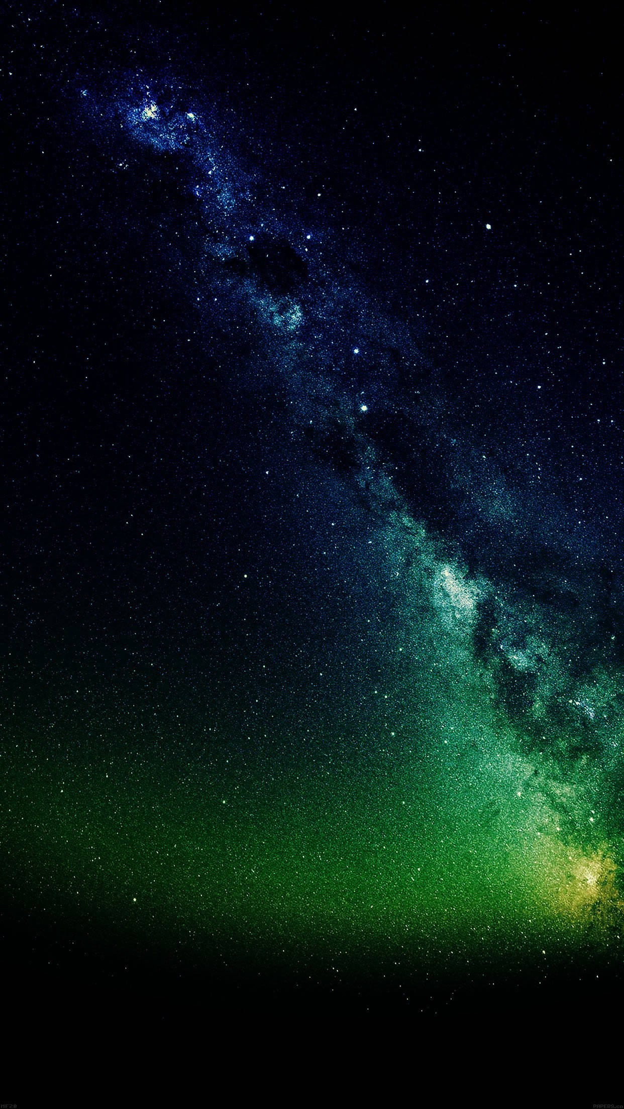 Mørkegrøn Mælkevej Space iPhone Wallpapers