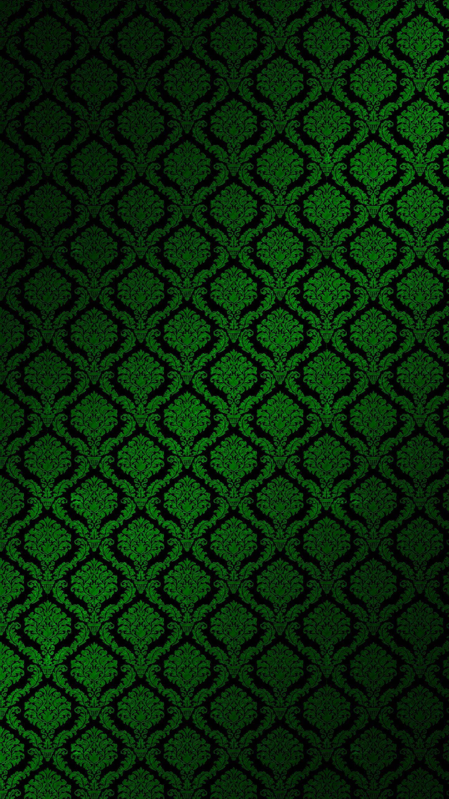 Mørkegrønt print Wallpapers