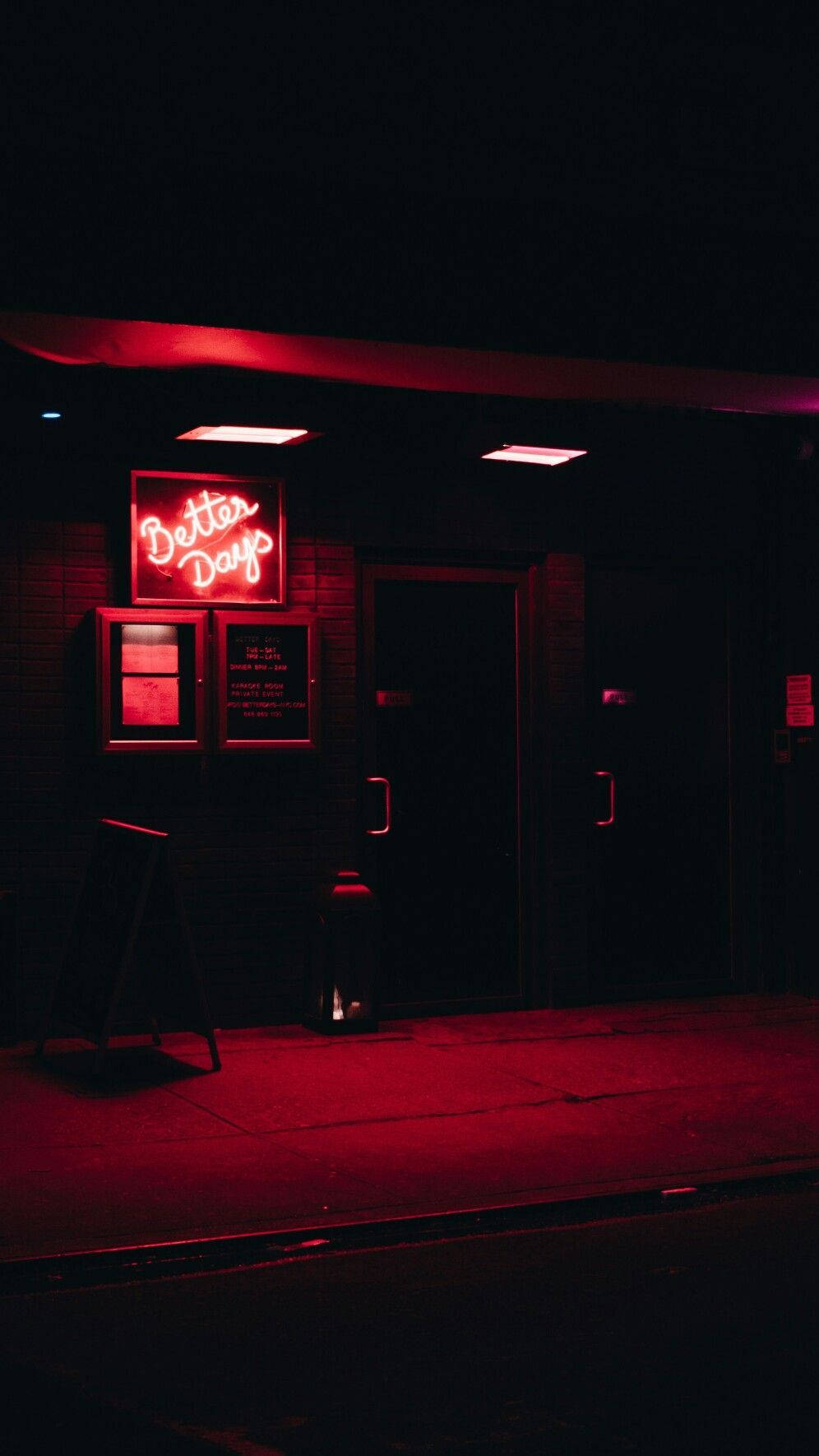 Mørkerød Better Days Wallpapers
