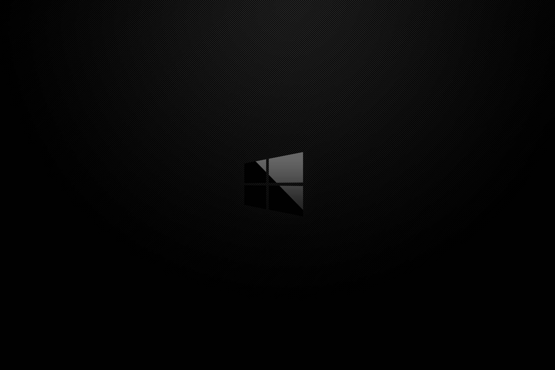 Mørkt minimalistisk Windows-logo Wallpapers