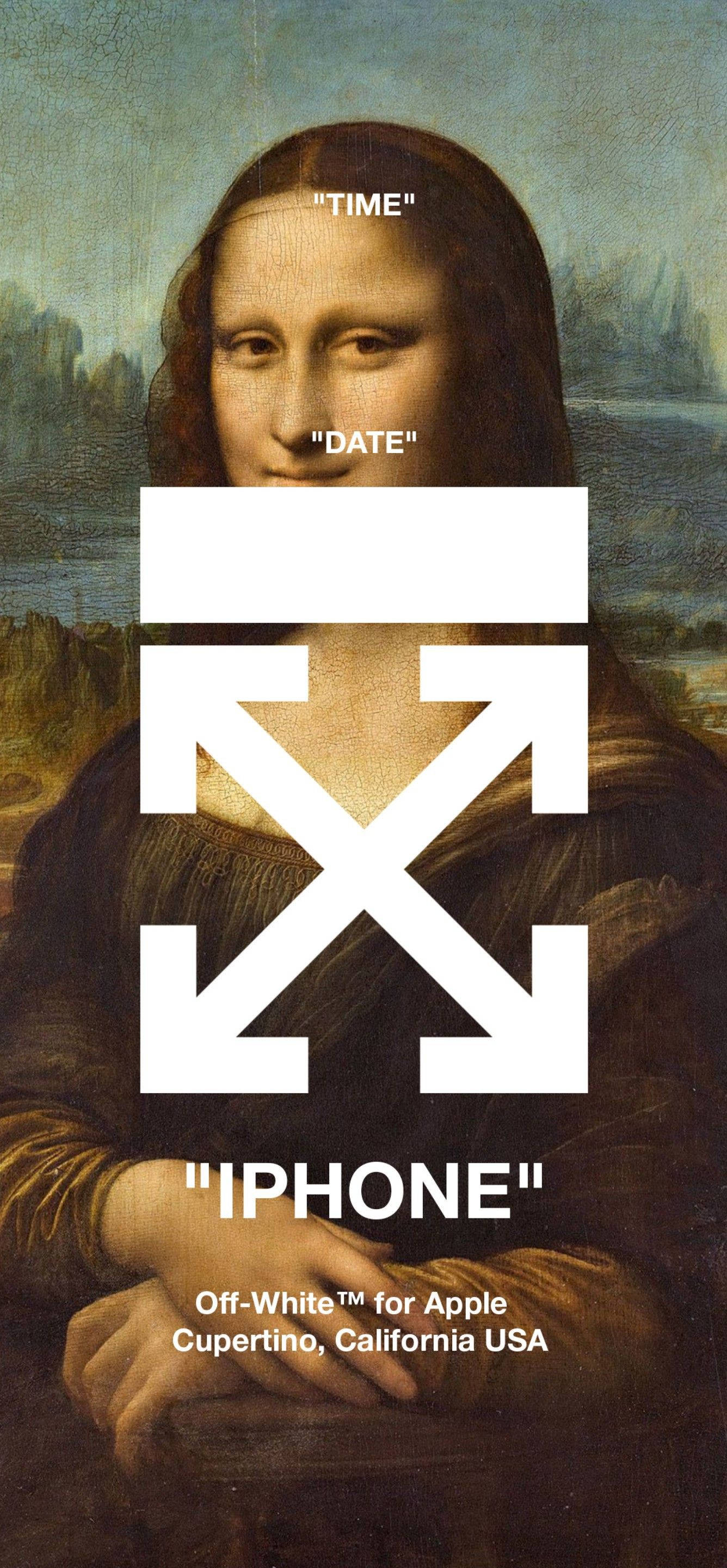 Mona Lisa Off-White iPhone Wallpapers