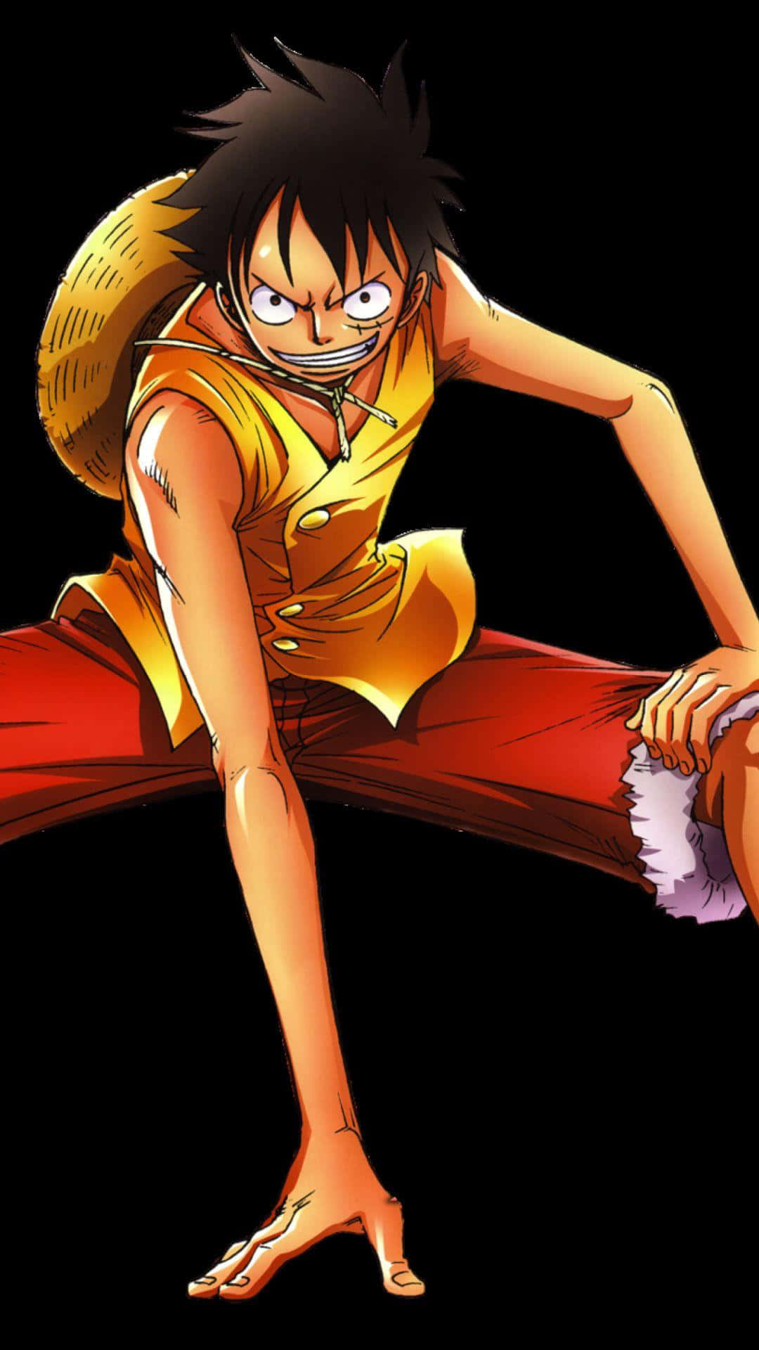 Monkey D Luffy klar til at sejle ud på Grand Line. Wallpapers