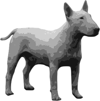 Monokrom digital kunsthund Wallpapers