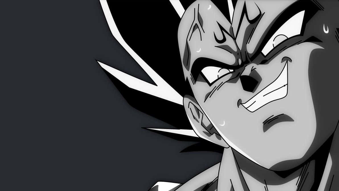 Monokrom Dragon Ball Majin Vegeta Smil Wallpapers